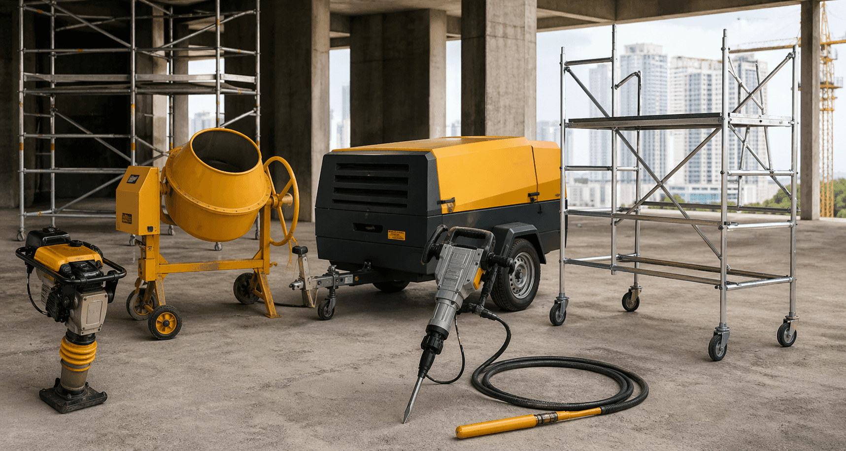 Locação de equipamentos para obras em são paulo